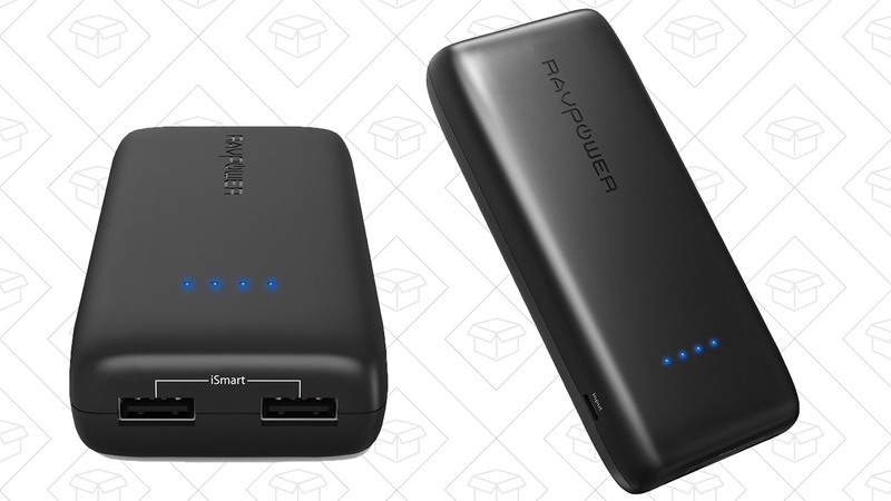 RAVPower 12,000mAh USB Battery Pack, $21 with code W9D5HL9H